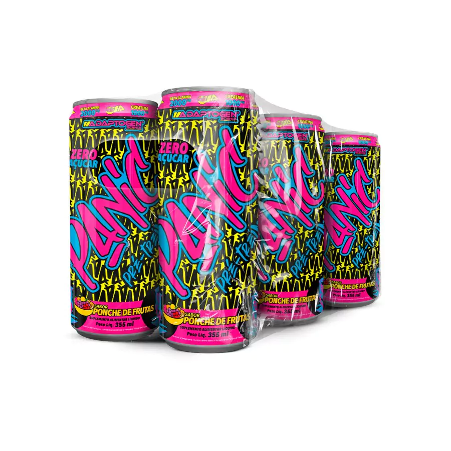 ADAPTOGEN PANIC PRÉ-TREINO DRINK PONCHE DE FRUTAS (PACK 6UN)