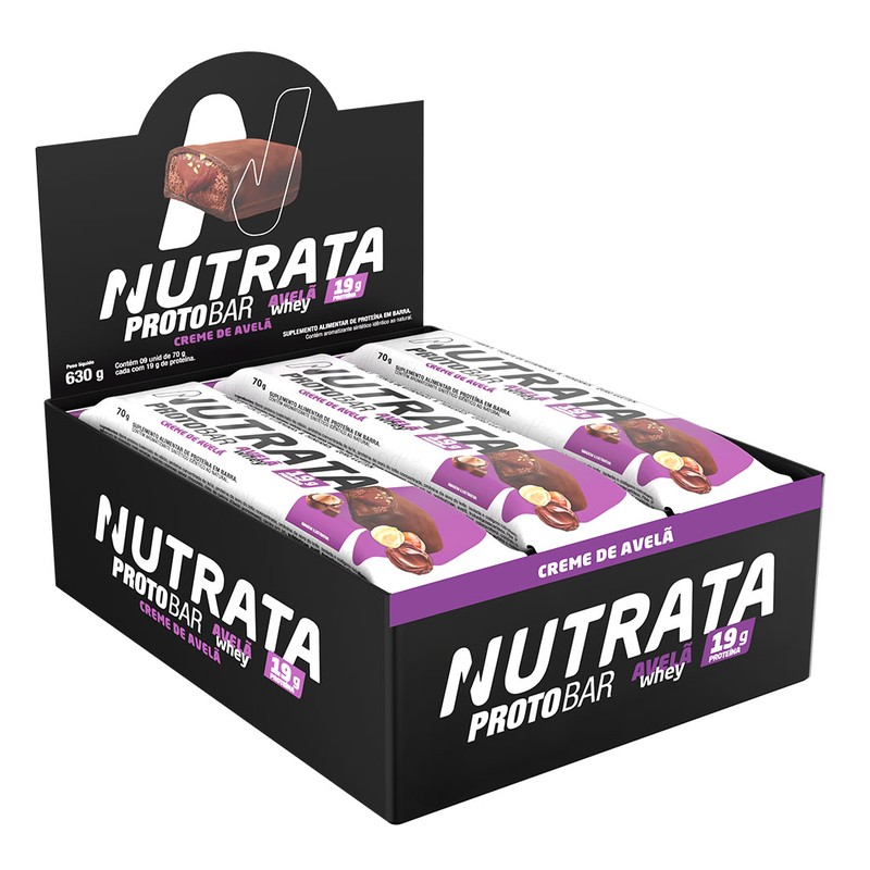 NUTRATA BARRA PROTO CREME DE AVELA - 70G