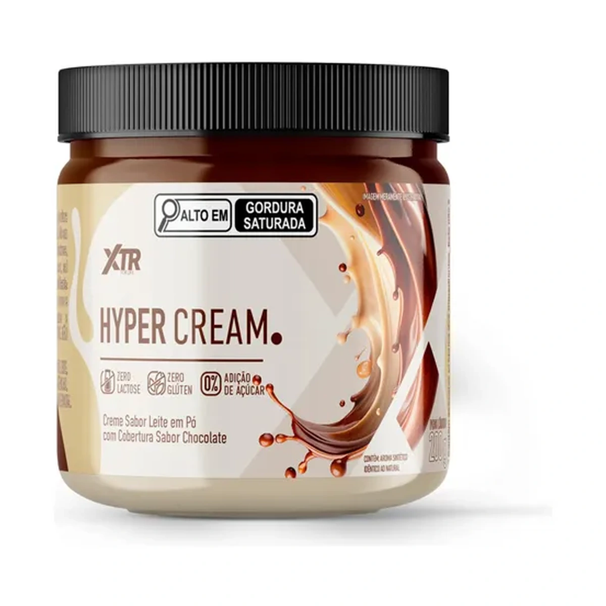XTR PASTA HYPER CREAM LEITE EM PÓ COM COBERTURA DE CHOCOLATE