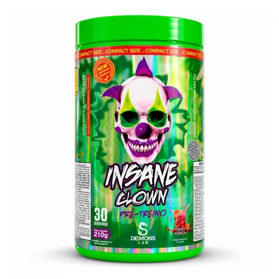 DEMONS LAB PRÉ TREINO INSANE CLOWN FRUIT PUNCH