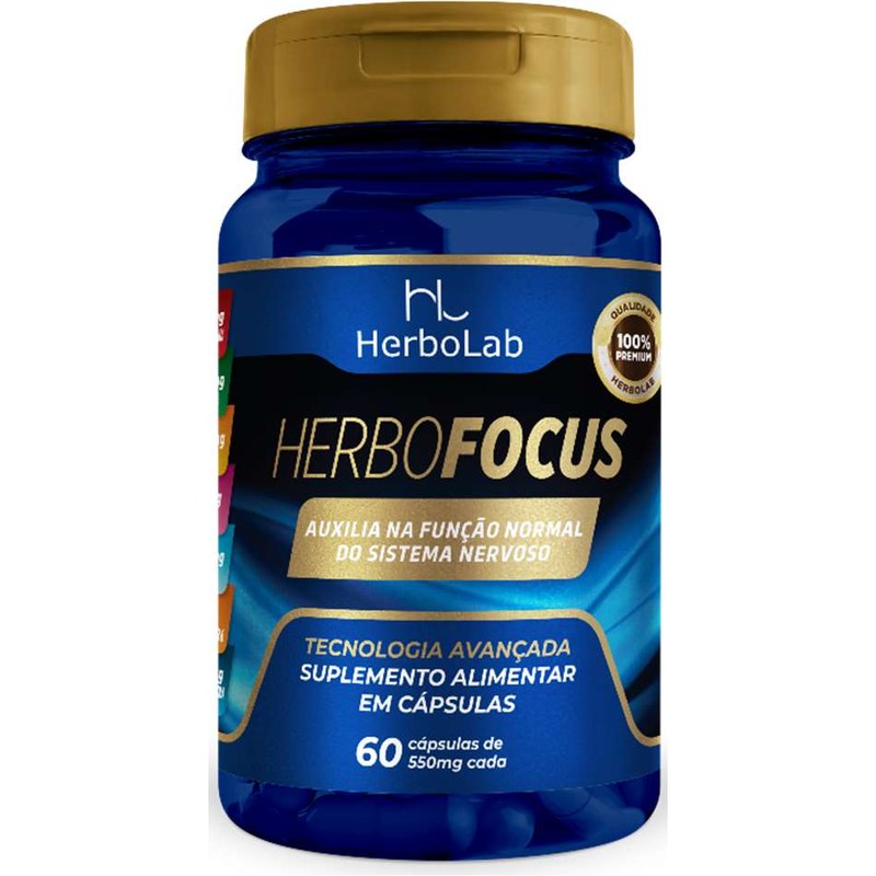 HERBOLAB HERBOFOCUS (L-TIROSINA + TAURINA + CAFEINA + VITAMINAS)