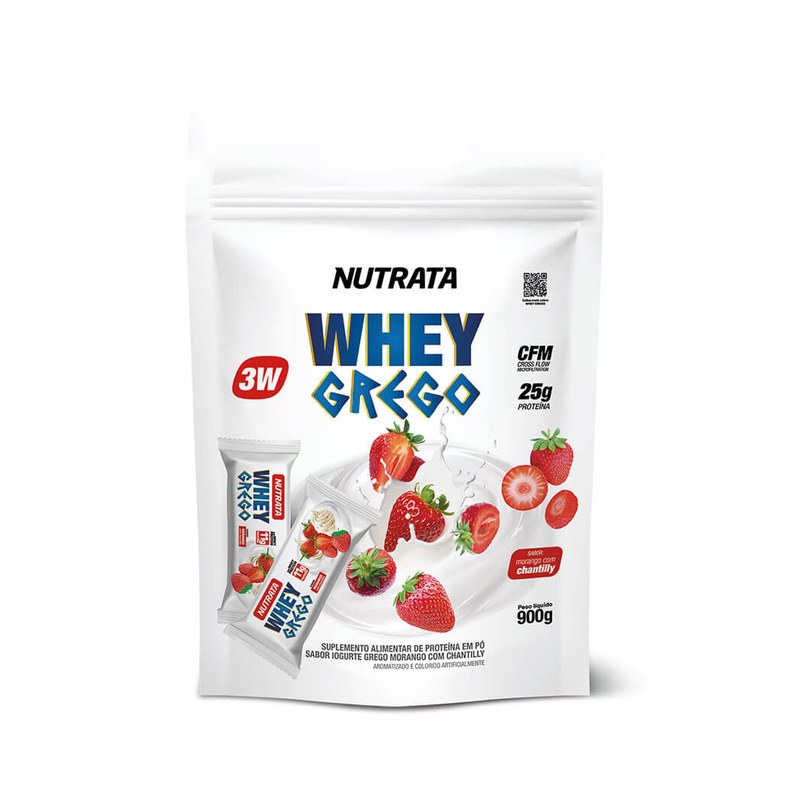 NUTRATA WHEY GREGO MORANGO COM CHANTILLY POTE
