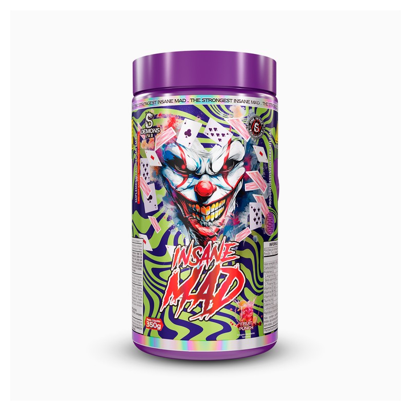 DEMONS LAB PRÉ TREINO INSANE MAD FRUTAS VERMELHAS BOX