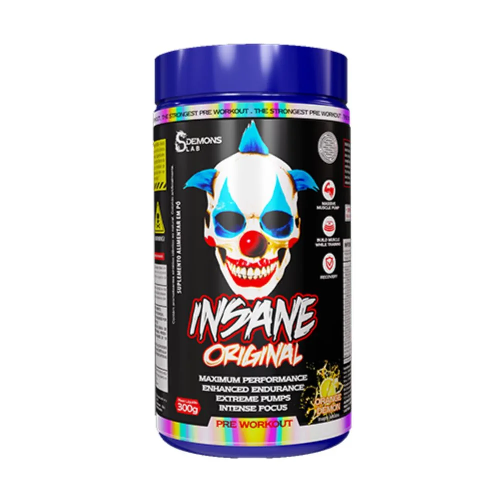 DEMONS LAB PRÉ TREINO INSANE ORIGINAL ORANGE