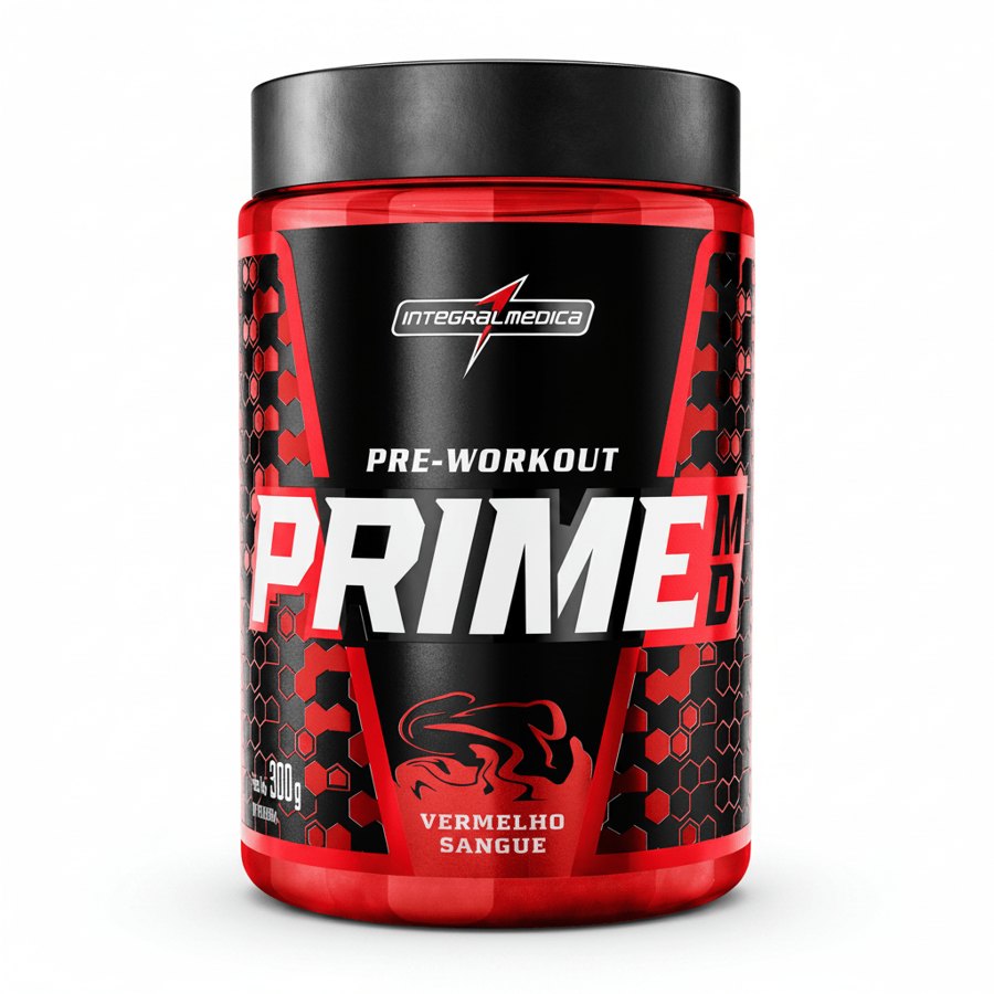 INTEGRAL MEDICA PRE WORKOUT PRIME MD VERMELHO SANGUE - FRUTAS VERMELHAS