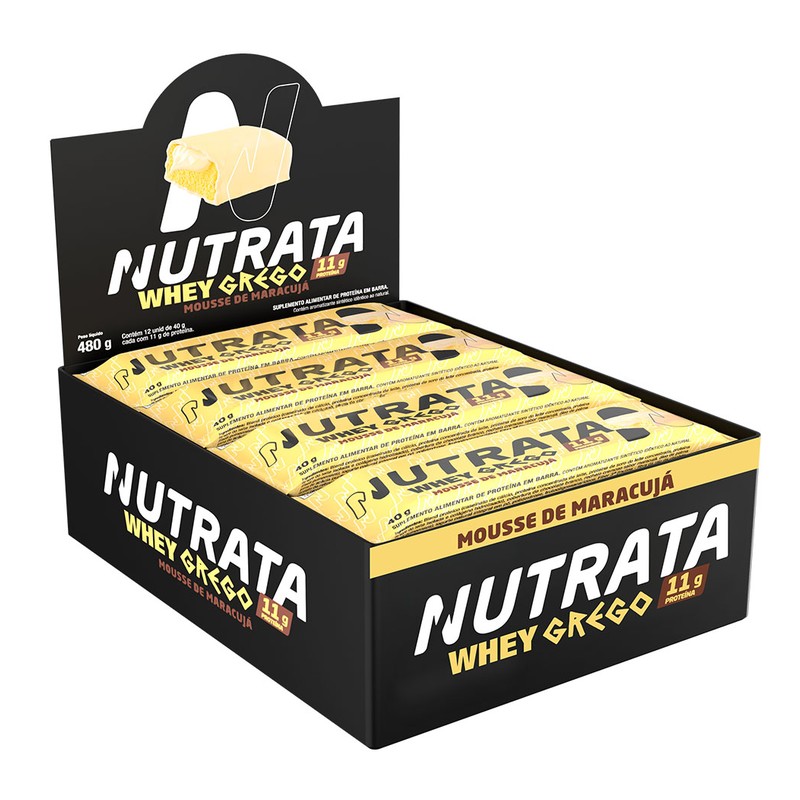 NUTRATA BARRA GREGO MOUSSE DE MARACUJA - 40G