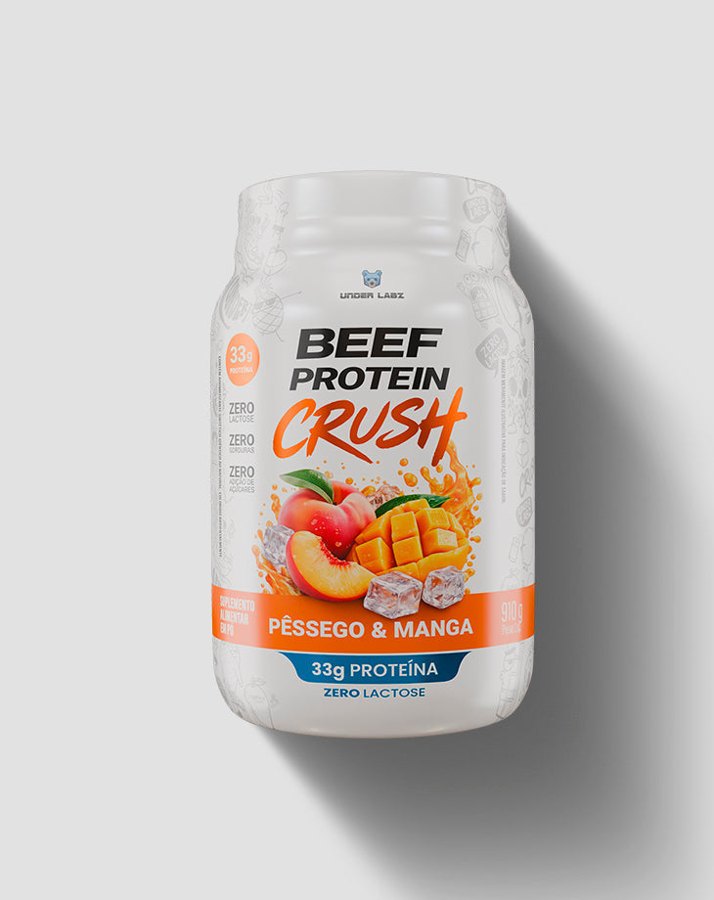 UNDER LABZ BEEF PROTEIN CRUSH PESSEGO COM MANGA