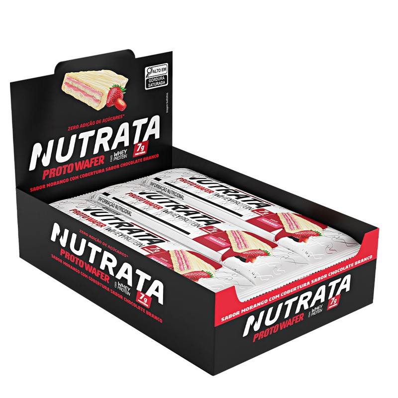 NUTRATA BARRA PROTO WAFER MORANGO