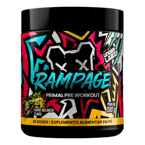 UNDER LABZ RAMPAGE PRIMAL PRE WORKOUT LIMÃO