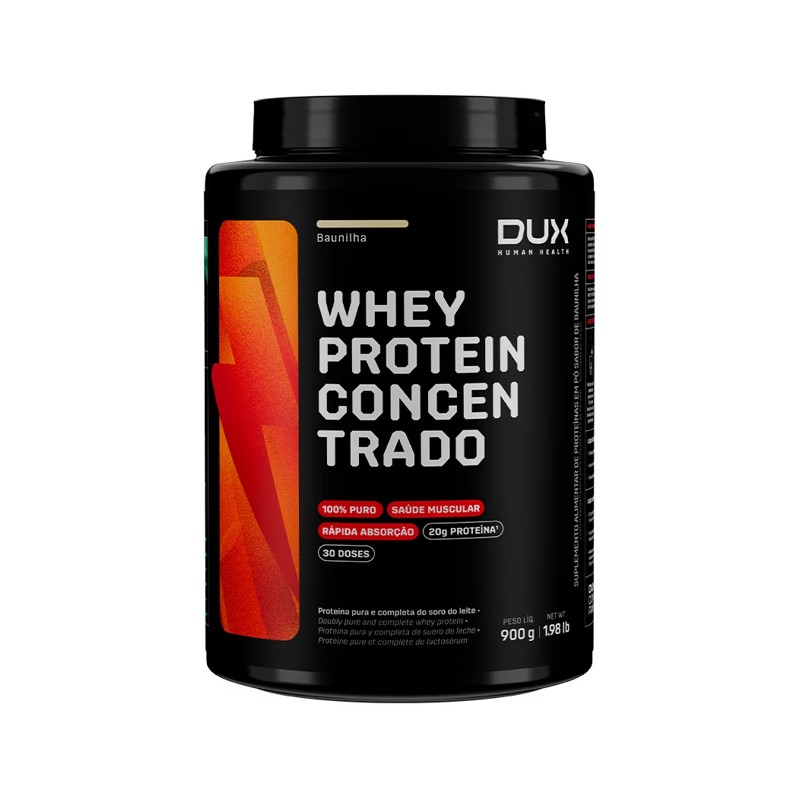 DUX WHEY CONCENTRADO POTE BAUNILHA