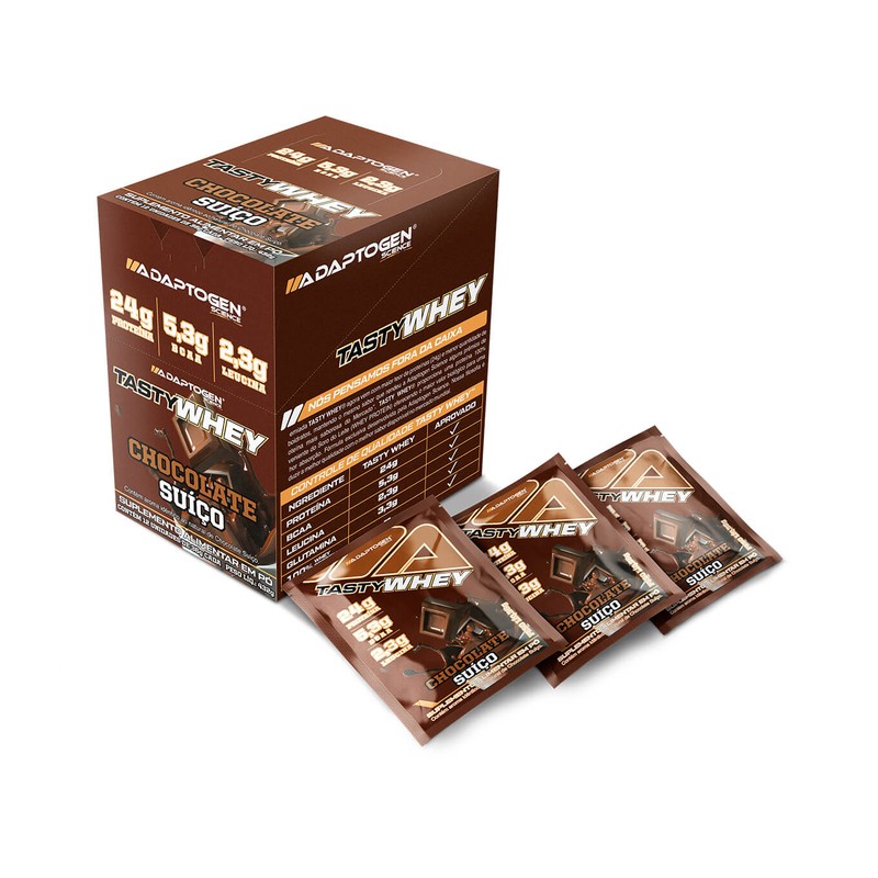 ADAPTOGEN TASTY WHEY PACKET CHOCOLATE SUIÇO