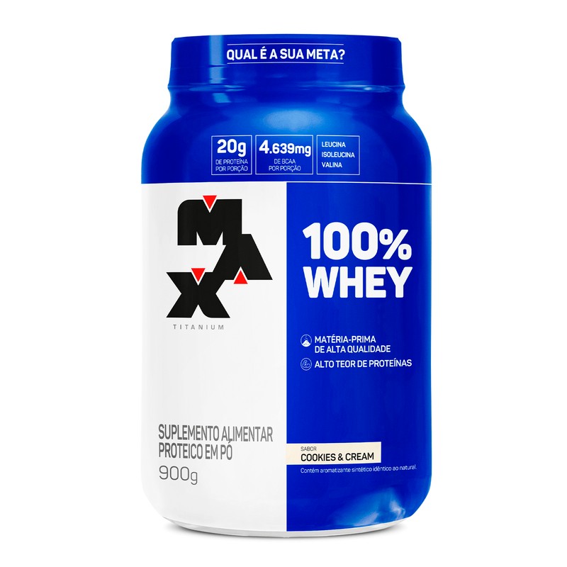 MAX TITANIUM WHEY 100% COOKIES AND CREAM POTE