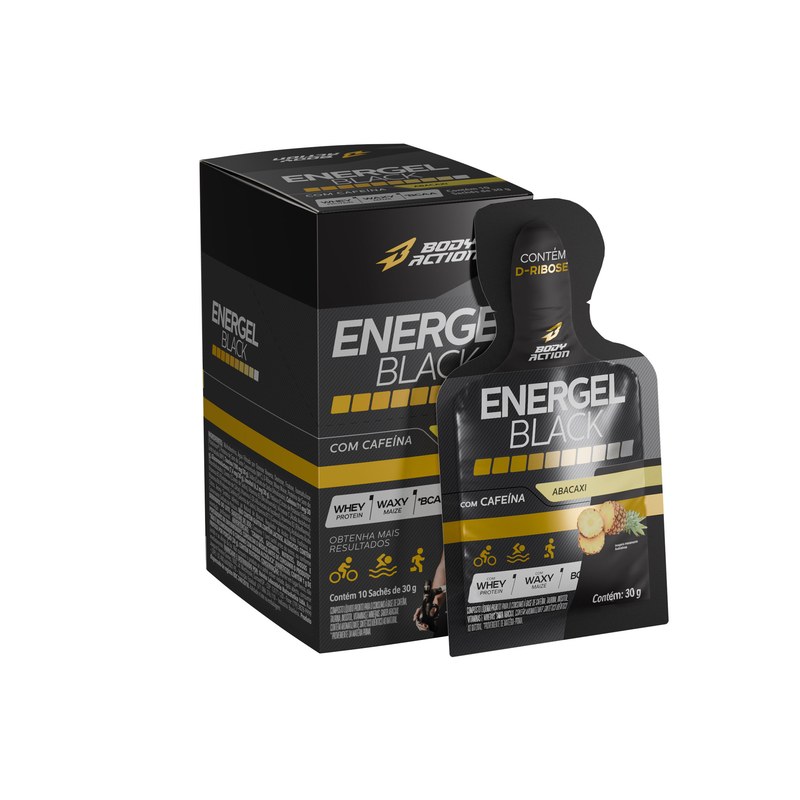 BODY ACTION ENERGEL BLACK ABACAXI