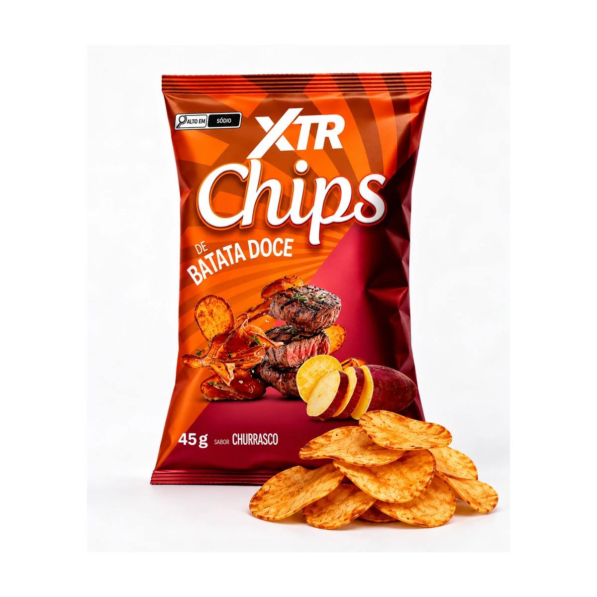 XTR CHIPS DE BATATA DOCE CHURRASCO