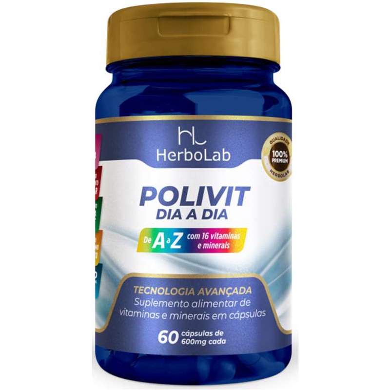 HERBOLAB POLIVIT (A-Z + MINERAIS + VITAMINAS + L-CISTEÍNA)