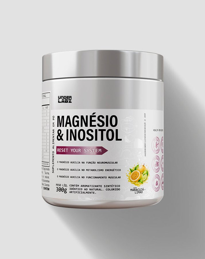 UNDER LABZ MAGNESIO INOSITOL MARACUJÁ COM LIMÃO