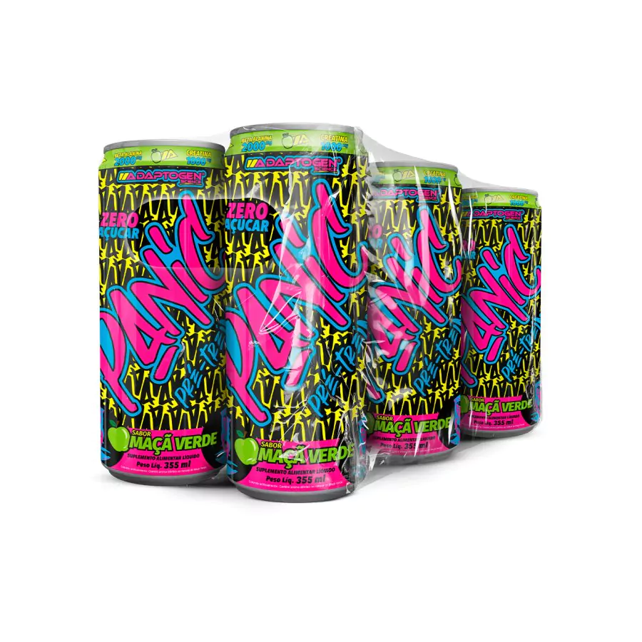 ADAPTOGEN PANIC PRÉ-TREINO DRINK MAÇÃ VERDE (PACK 6UN)