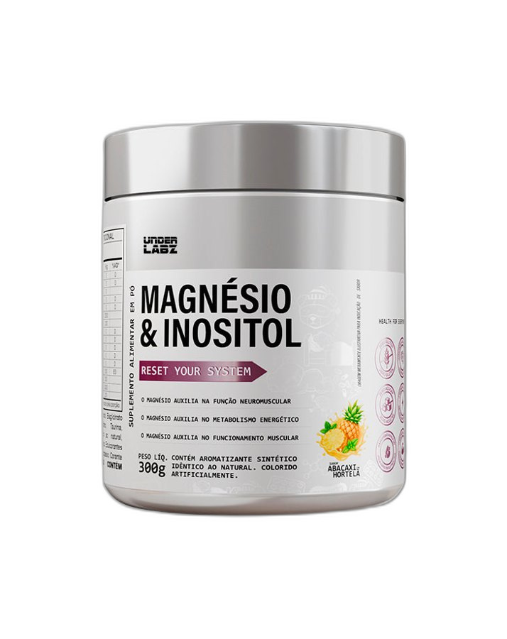 UNDER LABZ MAGNESIO INOSITOL ABACAXI COM HORTELÃ