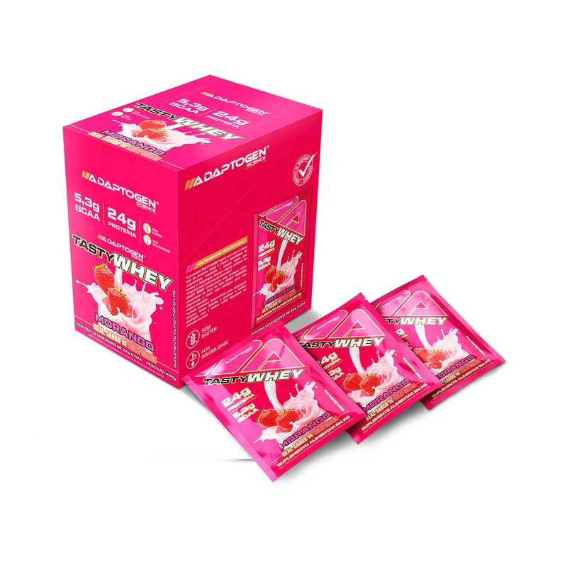 ADAPTOGEN TASTY WHEY PACKET MORANGO