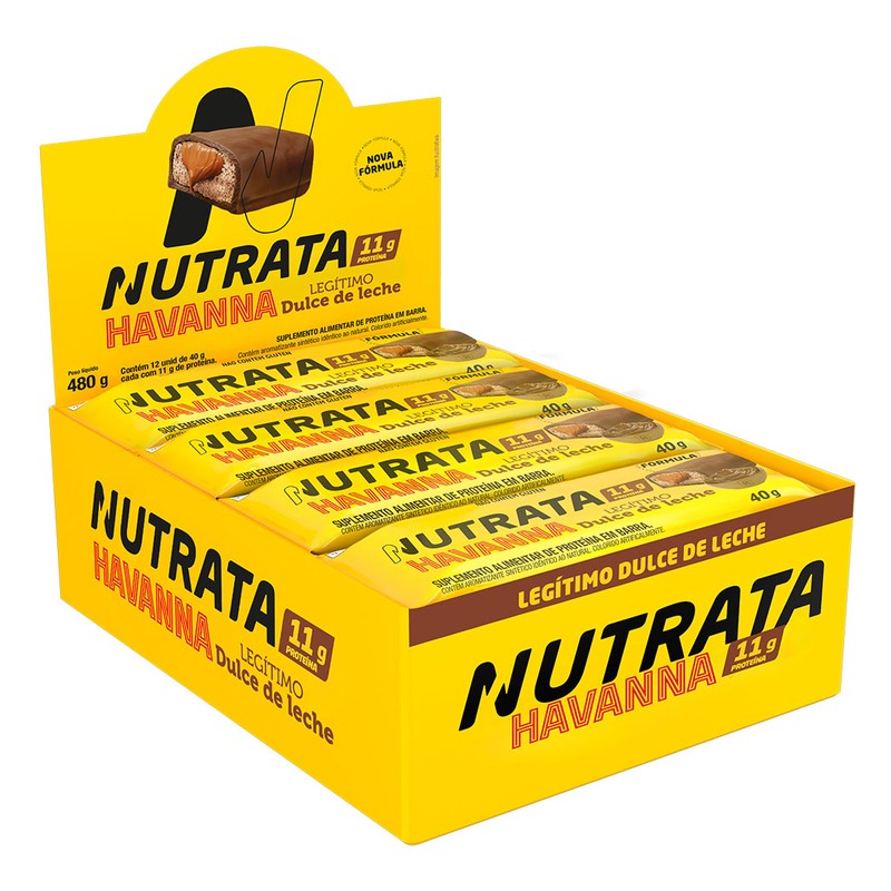 NUTRATA BARRA GREGO HAVANNA DOCE DE LEITE - 40G