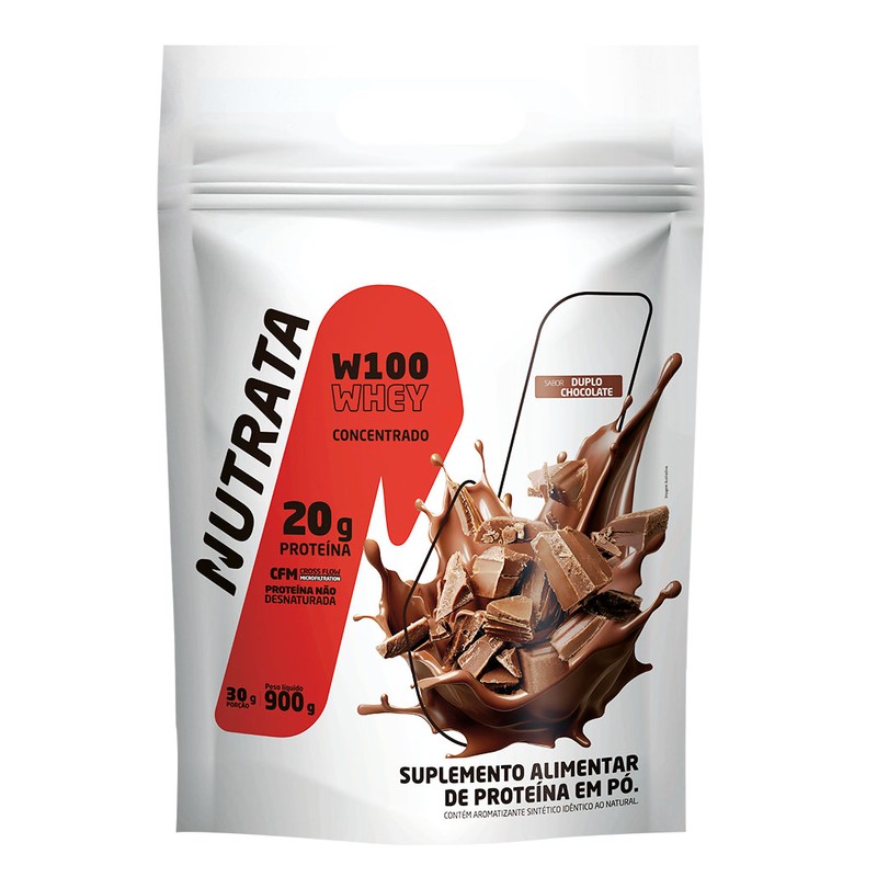 NUTRATA W100 WHEY CONCENTRADO DUPLO CHOCOLATE REFIL