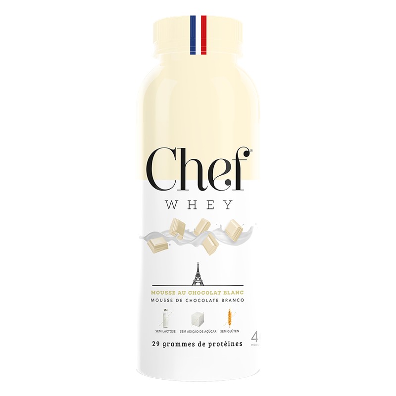 CHEF WHEY CHEF WHEY MONODOSE MOUSSE AU CHOCOLAT BLANC ( CHOCOLATE BRANCO ) - ZERO LACTOSE