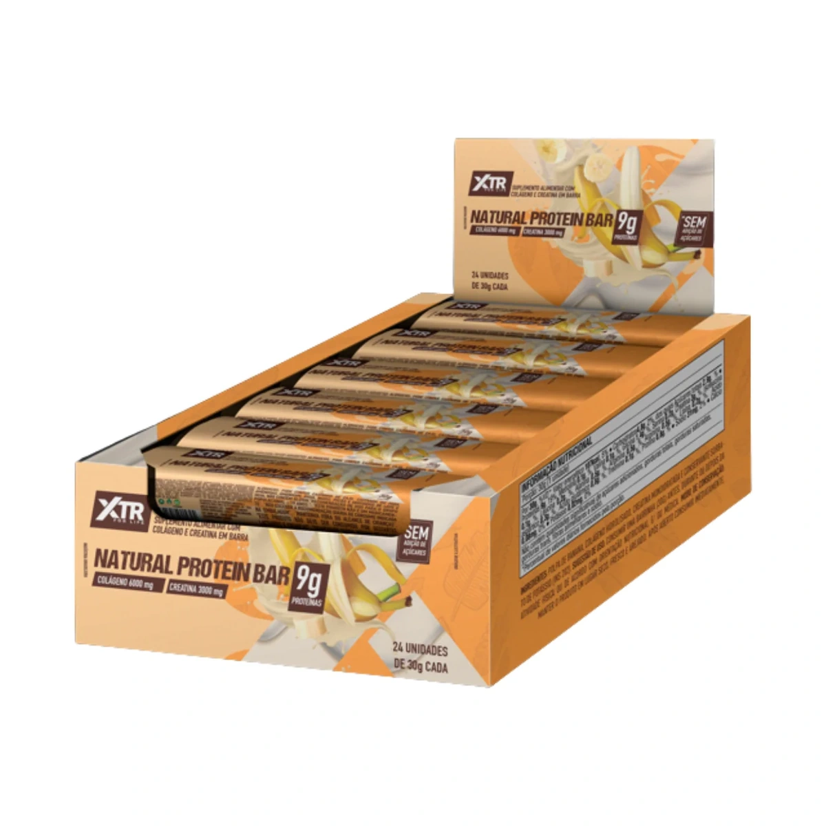 XTR BANANINHA NATURAL ENERGY BAR 9G (6000MG COLAGENO - 3000MG CREATINA)