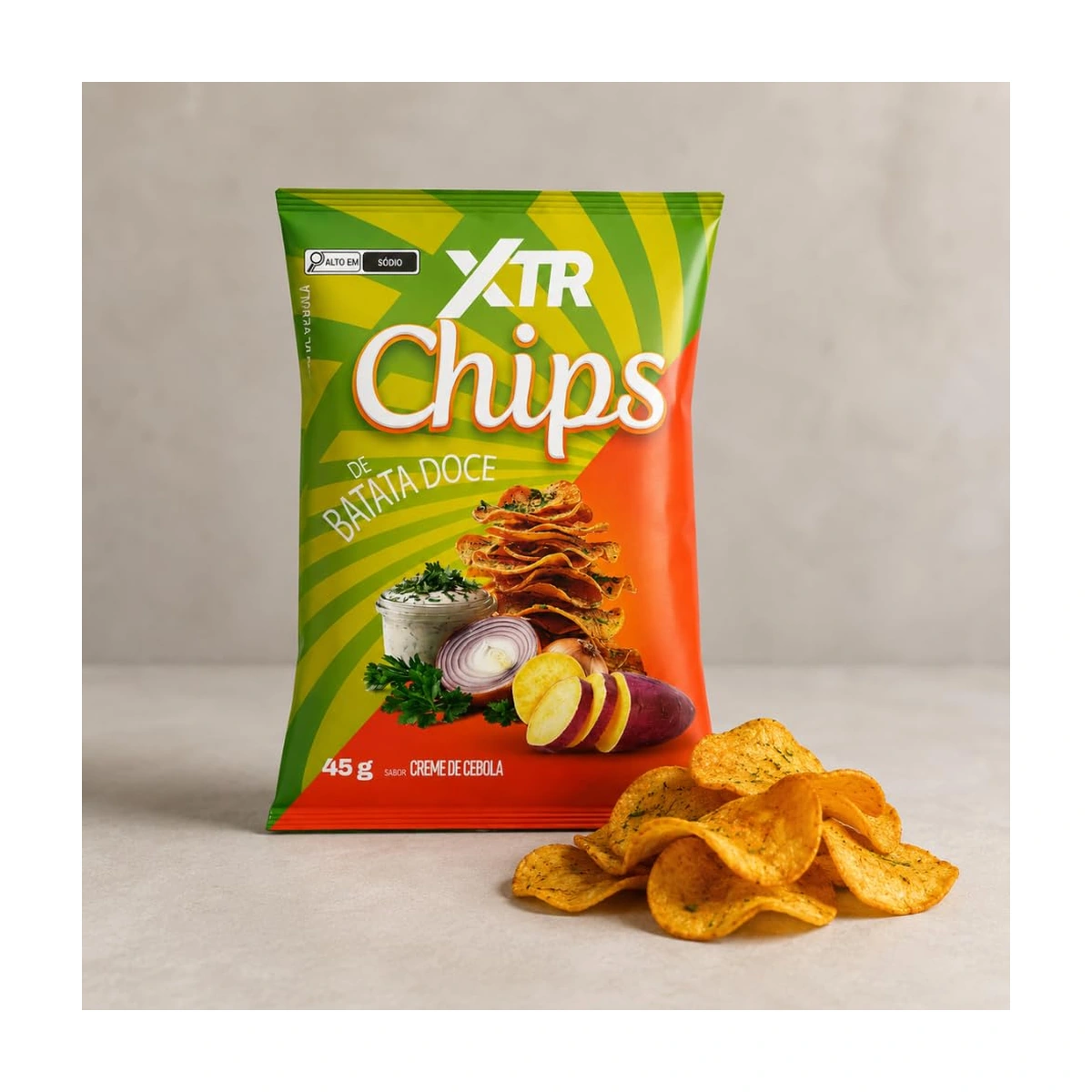 XTR CHIPS DE BATATA DOCE CREME DE CEBOLA
