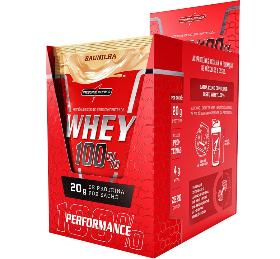 INTEGRAL MEDICA WHEY 100% BAUNILHA SACHE