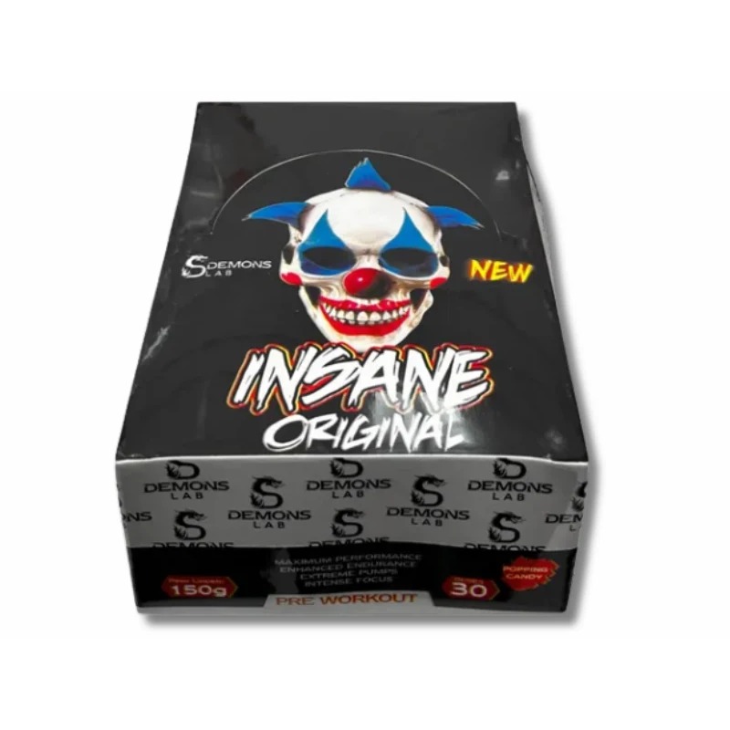 DEMONS LAB PRÉ TREINO INSANE ORIGINAL DISPLAY SACHE POPPING CANDY 5G