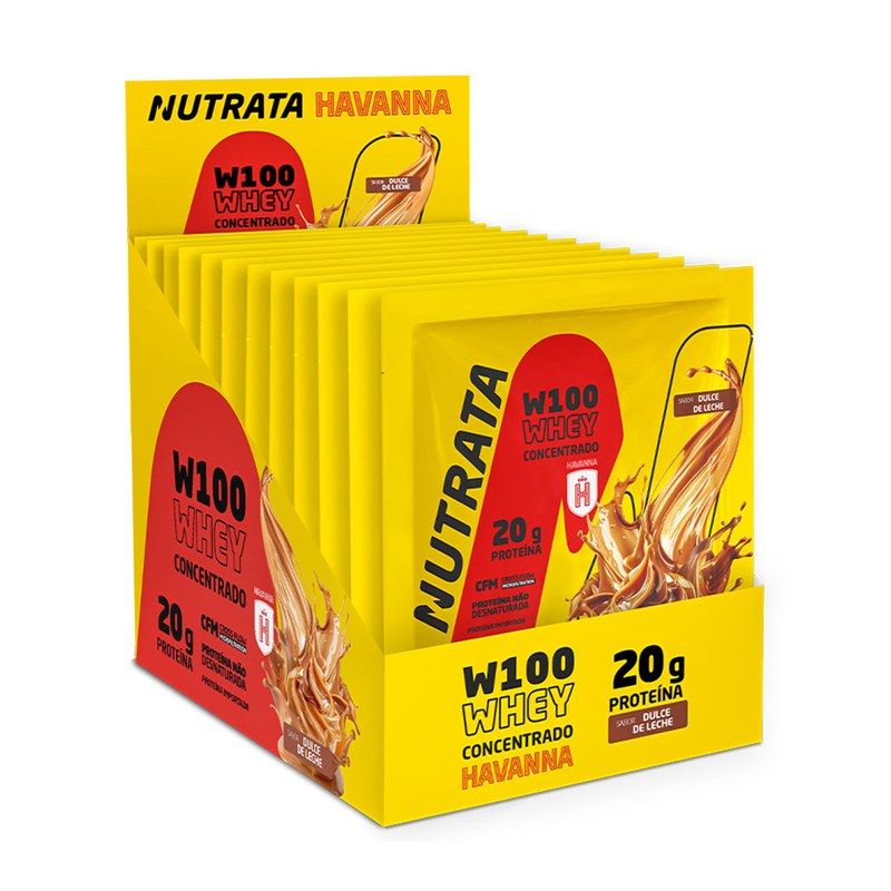 NUTRATA W100 WHEY CONCENTRADO HAVANNA DULCE DE LECHE SACHÊ
