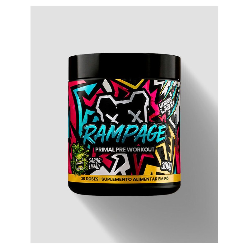 UNDER LABZ RAMPAGE PRIMAL PRE WORKOUT LIMÃO