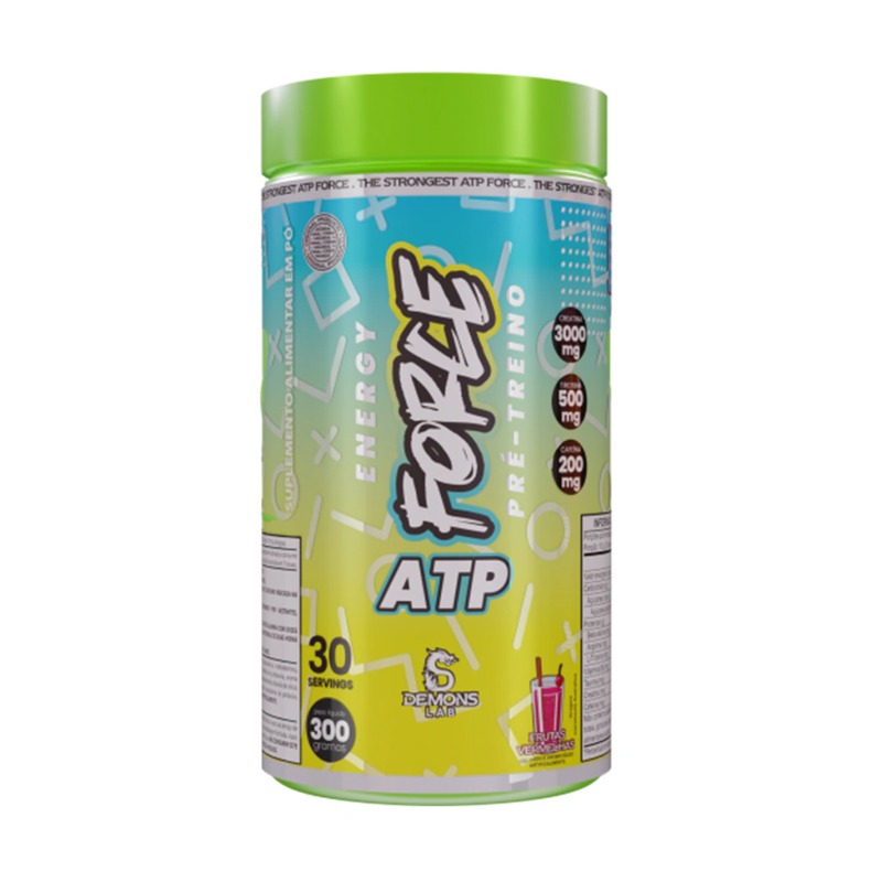 DEMONS LAB PRÉ TREINO ATP FORCE ENERGY FRUIT PUNCH
