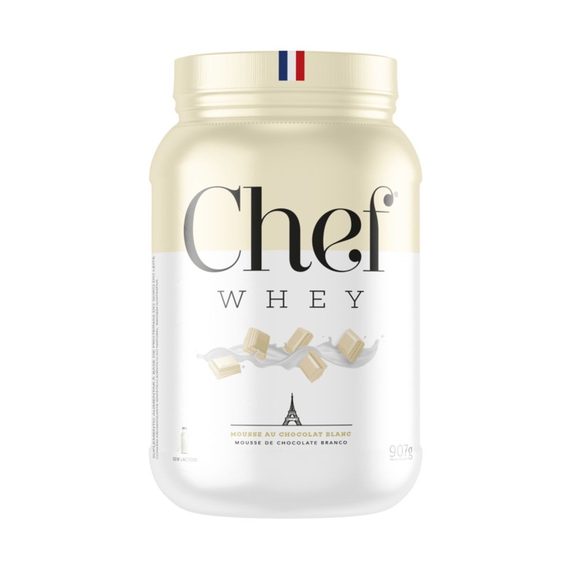 CHEF WHEY CHEF WHEY MOUSSE AU CHOCOLAT BLANC ( CHOCOLATE BRANCO ) - ZERO LACTOSE