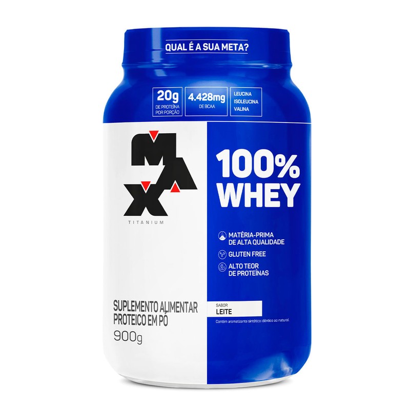 MAX TITANIUM WHEY 100% LEITE POTE
