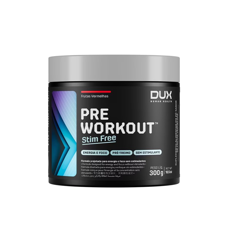 DUX PRÉ WORKOUT ORIGINAL STIM FREE FRUTAS VERMELHAS