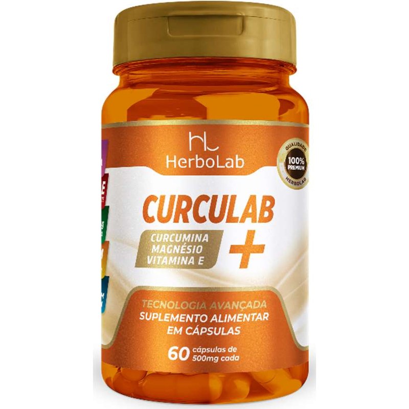 HERBOLAB CURCULAB (CURCUMINA + MAGNÉSIO + VITAMINA E)