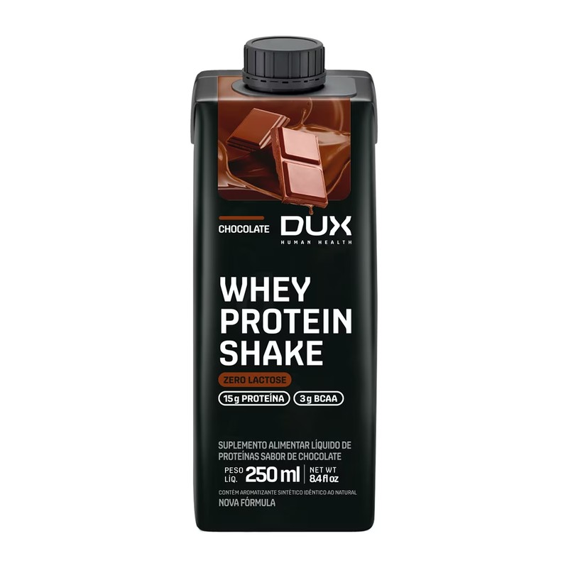DUX WHEY SHAKE PRONTO PARA BEBER ZERO LACTOSE CHOCOLATE
