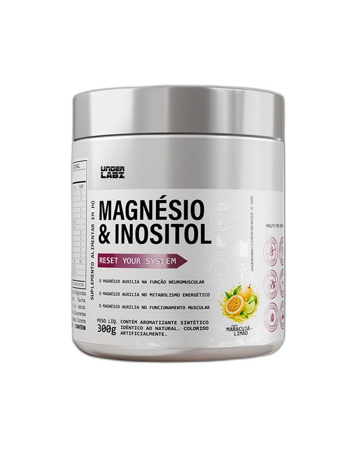 UNDER LABZ MAGNESIO INOSITOL MARACUJÁ COM LIMÃO