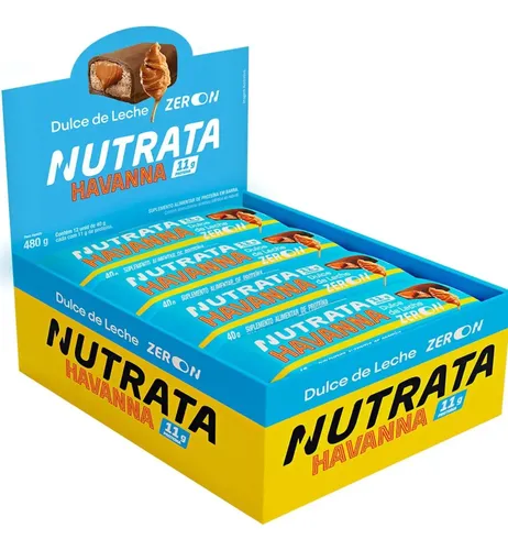 NUTRATA BARRA GREGO HAVANNA DOCE DE LEITE ZERO - 40G